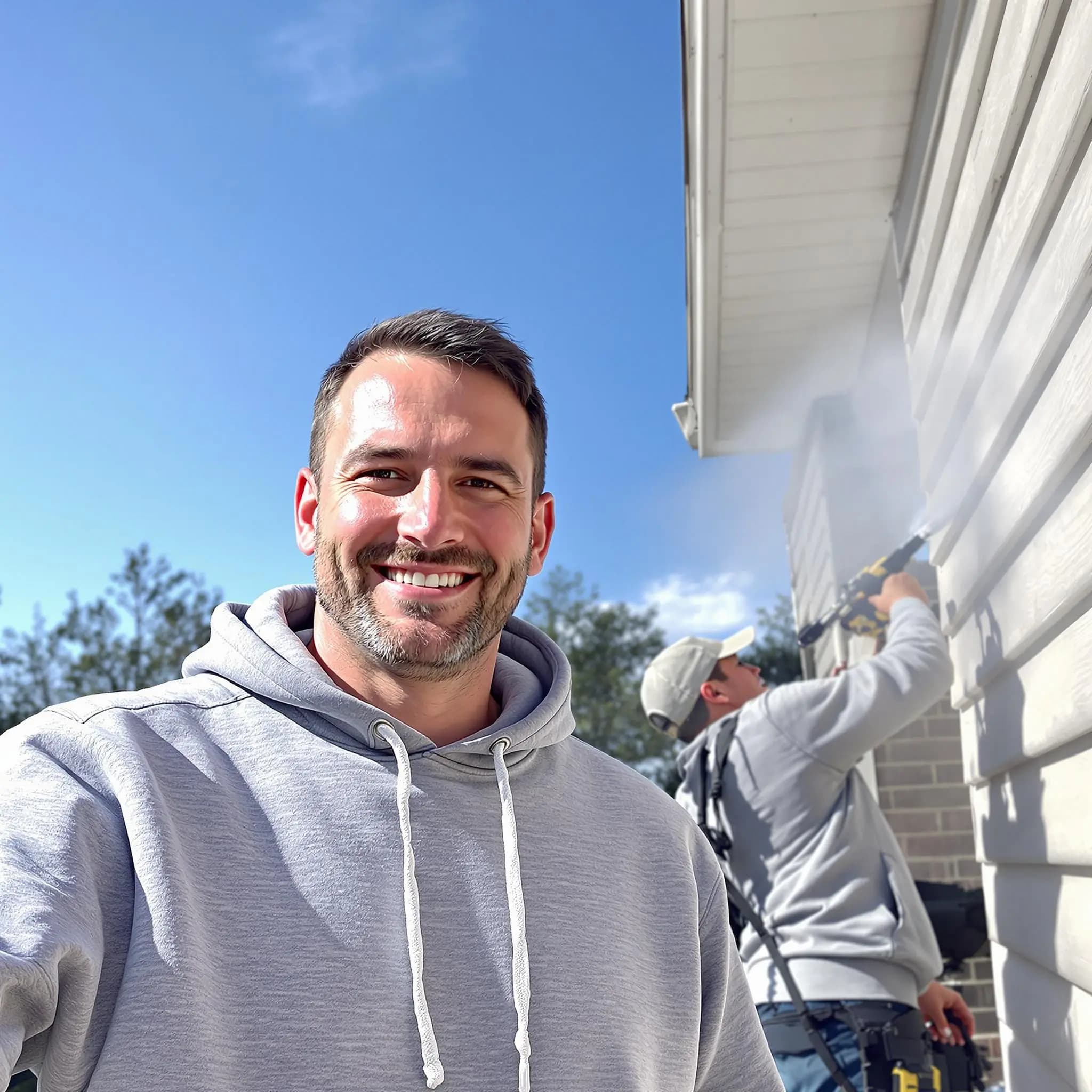 The Strongsville Power Washing team.