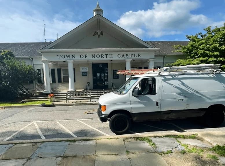 Strongsville Power Washing commercial cleaning team at work in Strongsville business district